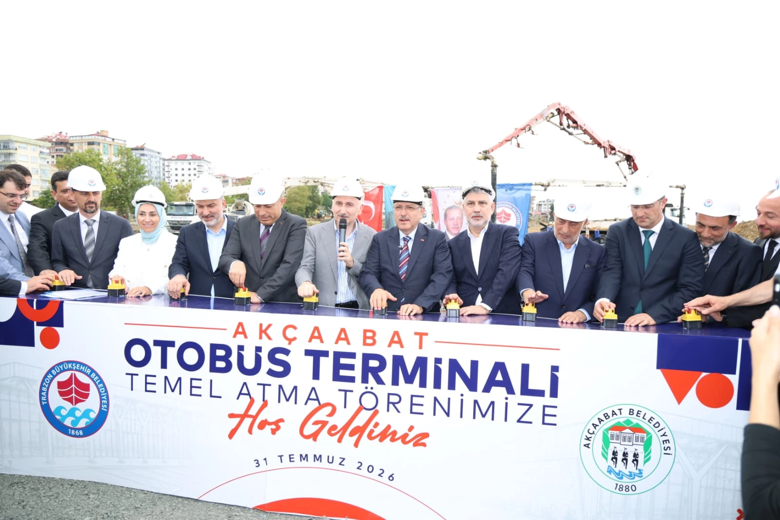 Ak&ccedil;aabat Otogarı'nın temeli atıldı