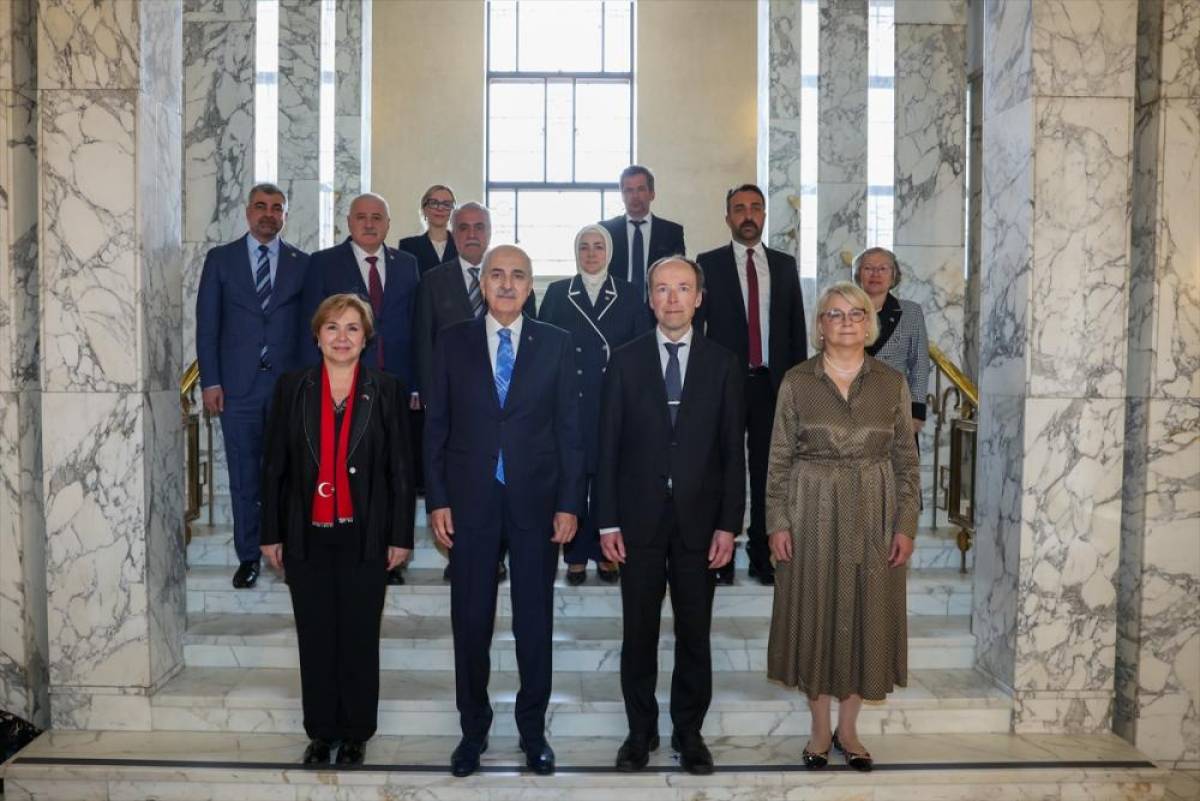 TBMM Başkanı Kurtulmuş, Finlandiya Parlamentosu Başkanı Halla-Aho ile Helsinki'de g&ouml;r&uuml;şt&uuml;