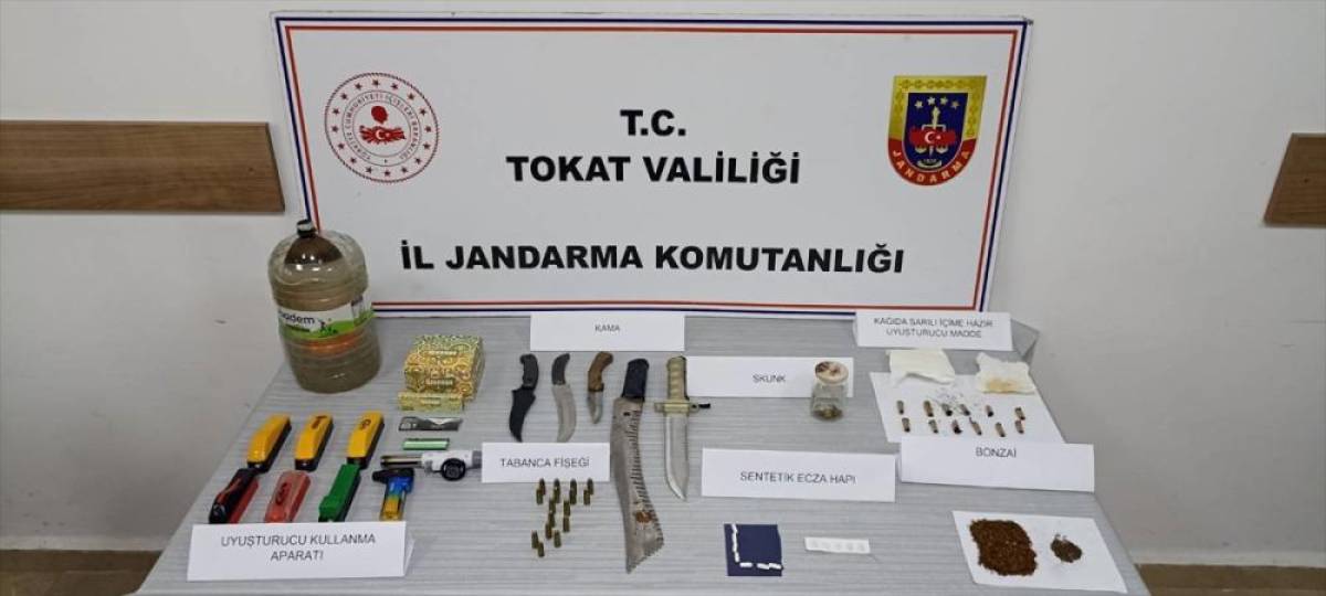 Tokat'ta uyuşturucu operasyonunda 4 zanlı yakalandı
