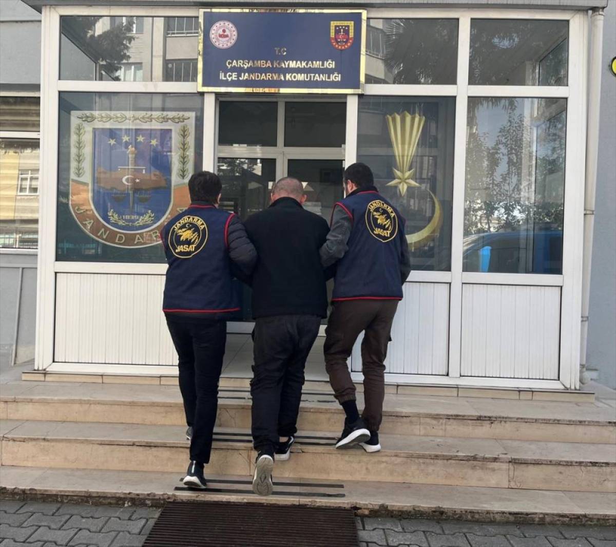 Samsun'da 14 yıl 3 ay hapis cezası bulunan h&uuml;k&uuml;ml&uuml; yakalandı