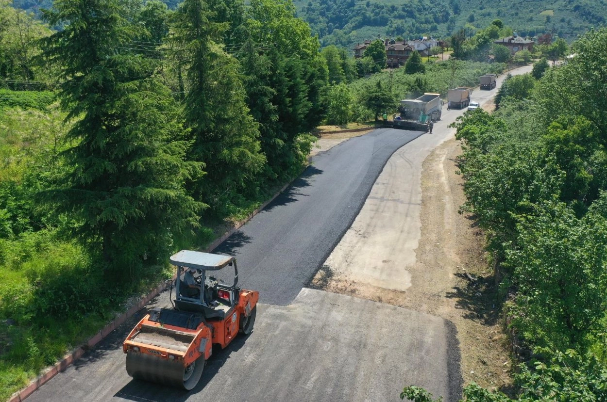Ordu&rsquo;da &Ccedil;atalpınar G&ouml;ller Mahallesi yolu asfaltlandı