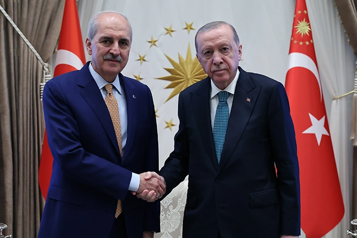 Cumhurbaşkanı Erdoğan, TBMM Başkanı Kurtulmuş&rsquo;u kabul etti