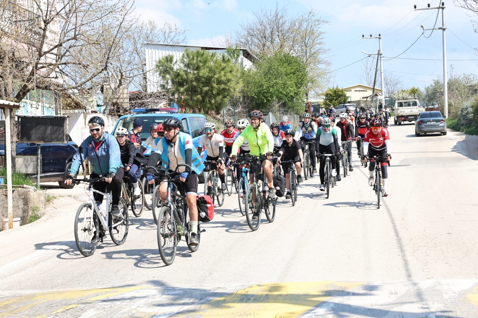 Granfondo Bursa &ouml;ncesi bisikletliler Nil&uuml;fer&rsquo;de buluştu