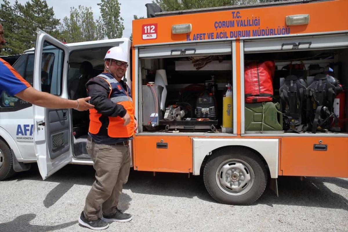 Çorum'da engelliler AFAD'ın arama-kurtarma etkinliğine katıldı
