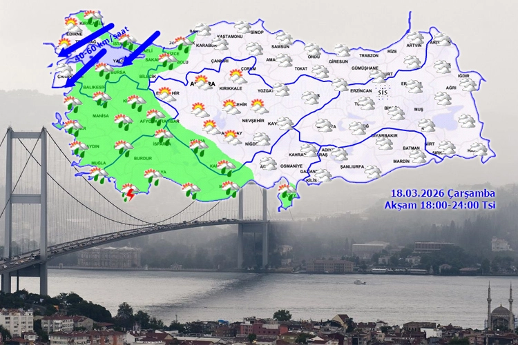 Hava değişiyor, yağmur geliyor