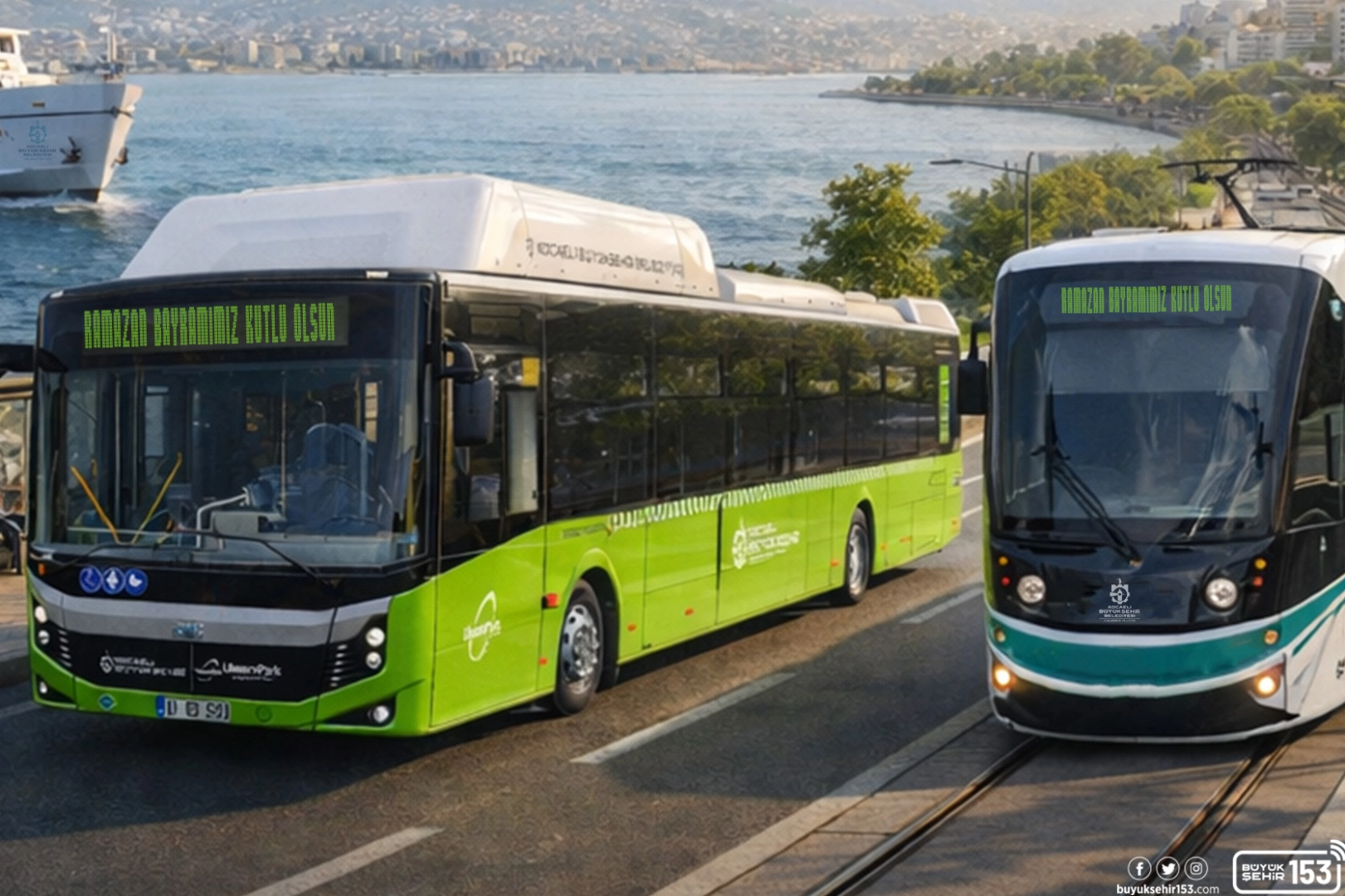 Ramazan Bayramı&rsquo;nda Kocaeli'de toplu ulaşım &uuml;cretsiz