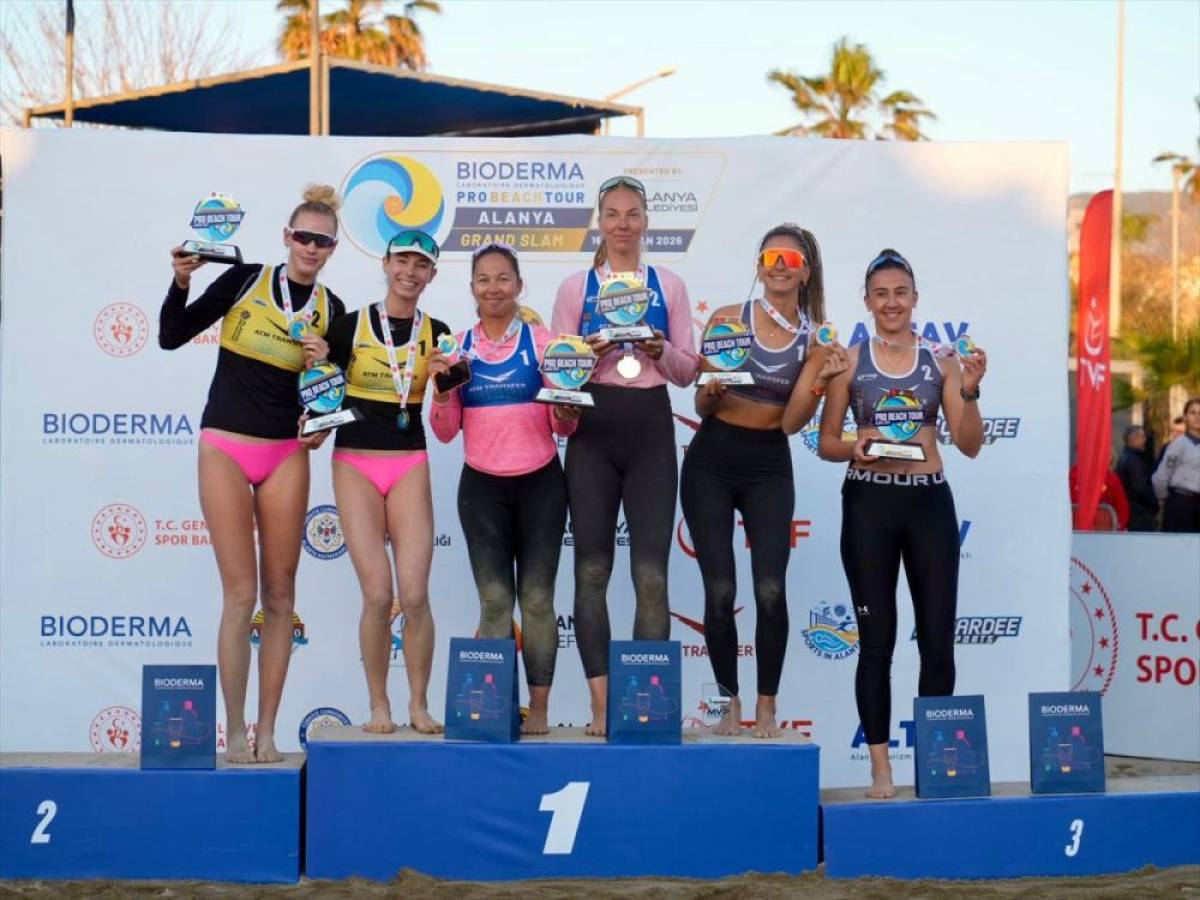 Uluslararası Bioderma Pro Beach Tour Alanya Grand Slam Şampiyonası sona erdi