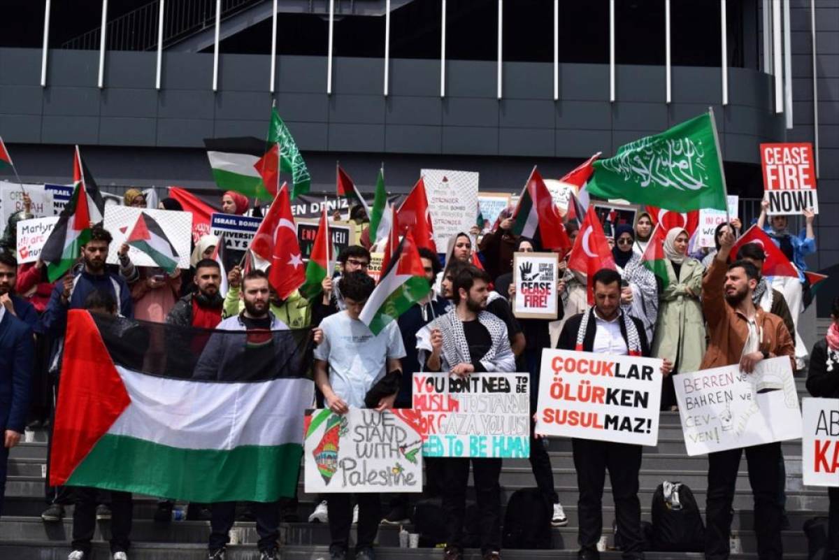 İstanbul Medipol Üniversitesi'ndeki Filistin'e destek eylemi 15'inci gününde son buldu