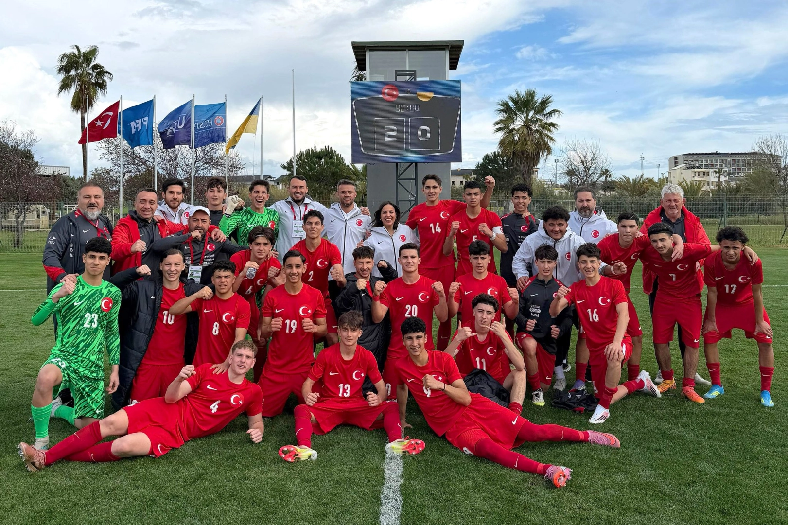 U16 Milliler hazırlıkta Ukrayna&rsquo;yı 2-0 yendi