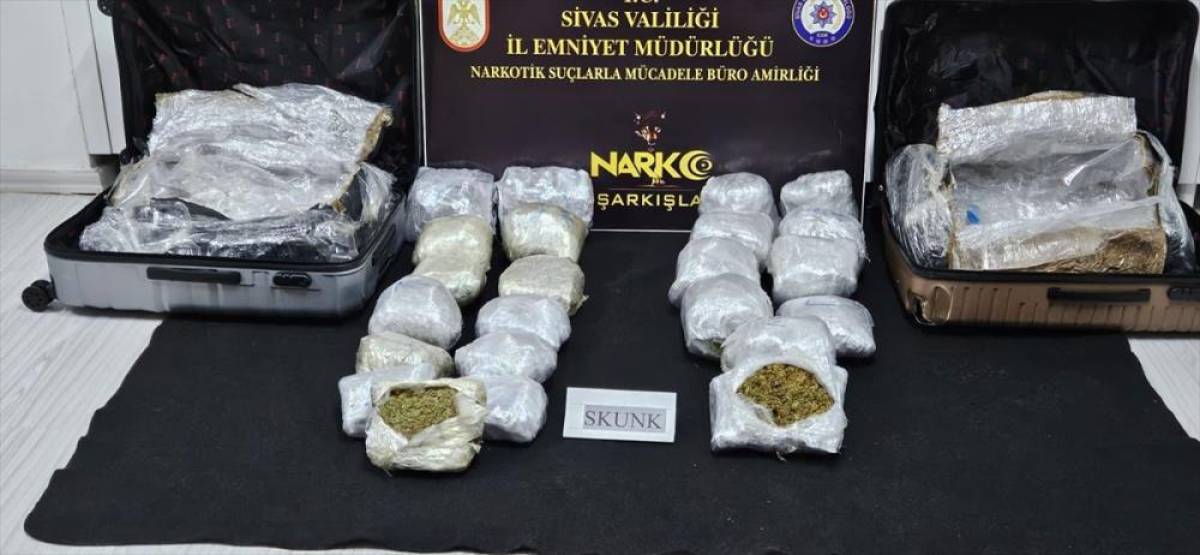 Sivas'ta uyuşturucu operasyonunda 2 ş&uuml;pheli tutuklandı