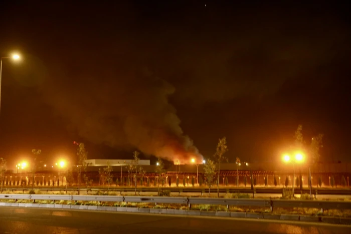 ABD &uuml;ss&uuml;n&uuml;n bulunduğu Erbil Havalimanı yakınında art arda şiddetli patlama sesleri duyuldu