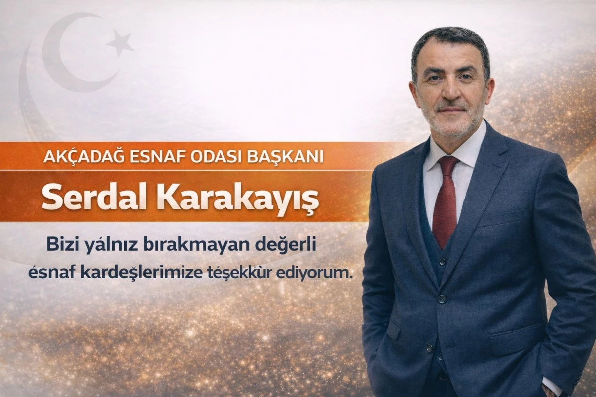 Ak&ccedil;adağ Esnafının Tercihi Serdal Karakayış Oldu