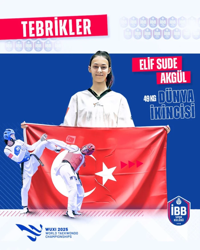 Bahri Tanrıkulu, dünya ikincisi tekvandocu Elif Sude Akgül'ü tebrik etti: