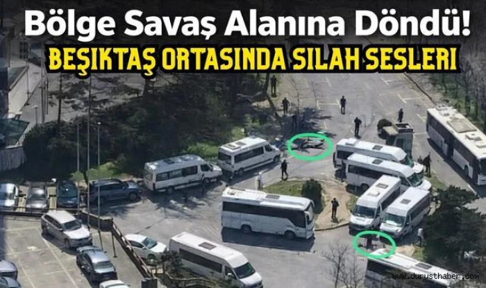 Beşiktaş'ta silah sesleri duyulması &uuml;zerine b&ouml;lgeye polis ekipleri sevk edildi