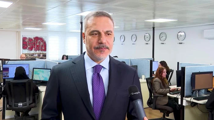 Dışişleri Bakanı Fidan, Ankara'da Konsolosluk &Ccedil;ağrı Merkezi'ni ziyaret etti