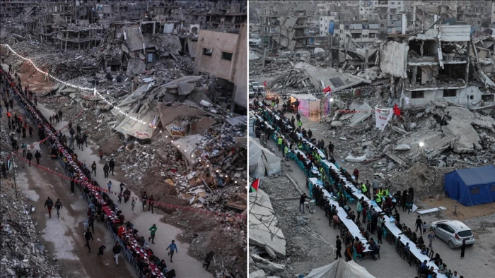 Gazze'de iftar sofraları yıllardır yıkımın g&ouml;lgesinde kuruluyor