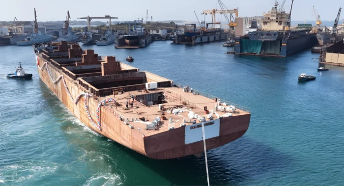 HABAŞ "M/V G&uuml;lsel Hanım" gemisini denize indirdi