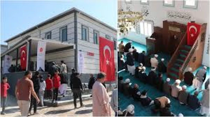 Hatay'da depremde yıkılan caminin yerine yenisi inşa edildi