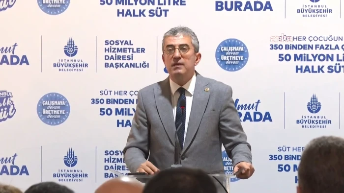 İBB'nin "50 Milyon Litre Halk S&uuml;t Dağıtımı Tanıtım Programı" yapıldı