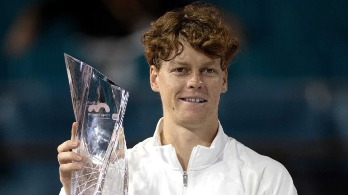 İtalyan tenis&ccedil;i Jannik Sinner, Miami A&ccedil;ık'ta şampiyon oldu