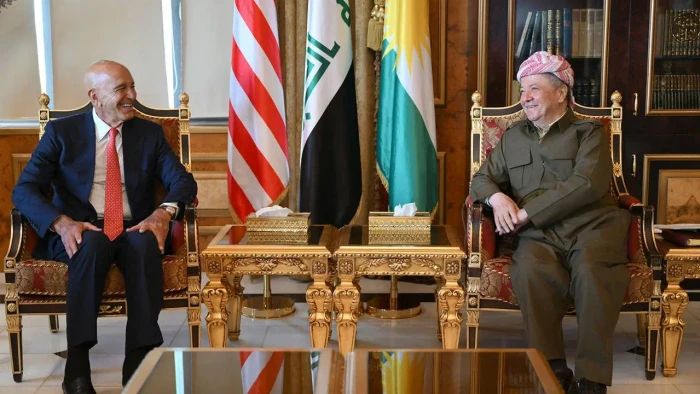 KDP Başkanı Barzani ile ABD'nin Ankara B&uuml;y&uuml;kel&ccedil;isi Barrack b&ouml;lgedeki "son gelişmeleri" g&ouml;r&uuml;şt&uuml;