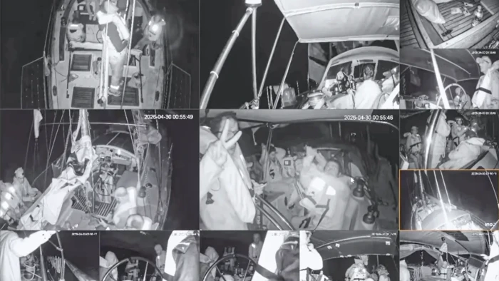 K&uuml;resel Sumud Filosu'na ait tekneler İsrail askeri botlarınca engellendi