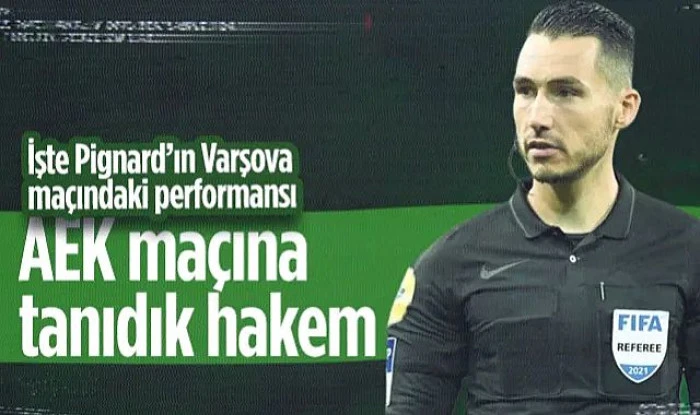 Samsunspor-AEK maçını Fransız hakem Jeremie Pignard yönetecek