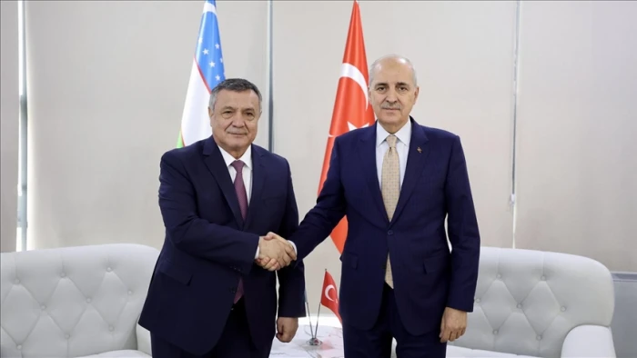 TBMM Başkanı Kurtulmuş, Özbekistan Ali Meclisi Yasama Meclisi Başkanı İsmailov ile görüştü