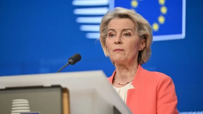 Von der Leyen, AB&rsquo;nin İsrail&rsquo;e karşı tutum alamamasına &uuml;yeler arasındaki b&ouml;l&uuml;nm&uuml;şl&uuml;ğ&uuml; gerek&ccedil;e g&ouml;sterdi: